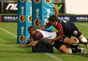 FNB NMMU is on the comeback trail in the FNB Varsity Cup after their 52-16 drubbing at the hands of FNB NWU-Pukke on Monday night. Photo: Michael Sheehan/SASPA