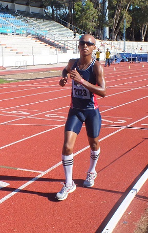 Race walker Jonguxolo Mani aims to walk away with gold for Madibaz when he competes in the opening leg of the national Varsity Athletics series at the NMMU Stadium in Port Elizabeth on Friday night. Photo: Supplied